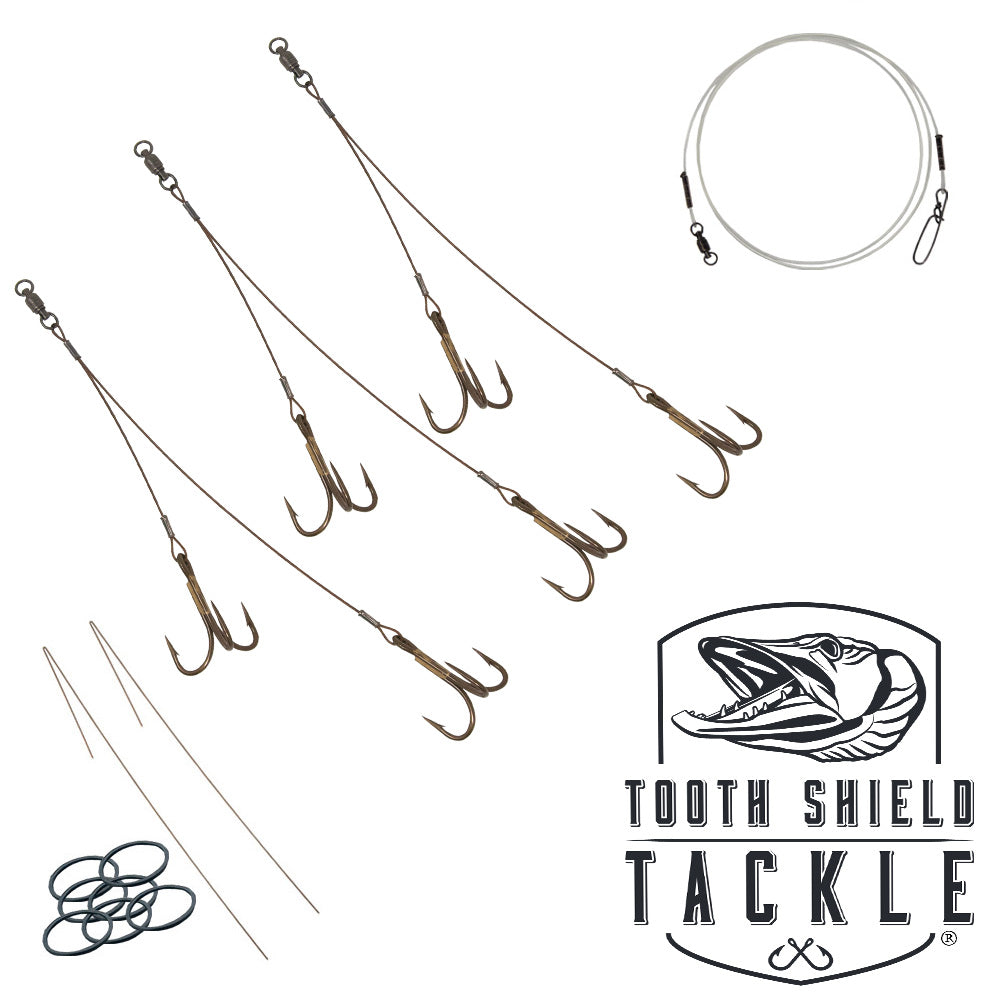  Tooth Shield Tackle 3 Pack Premium Fluorocarbon
