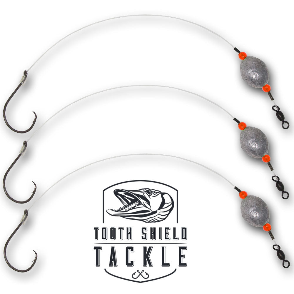 Carolina Drum Rigs 80 6/0 VMC 3-Pack – Tooth Shield Tackle