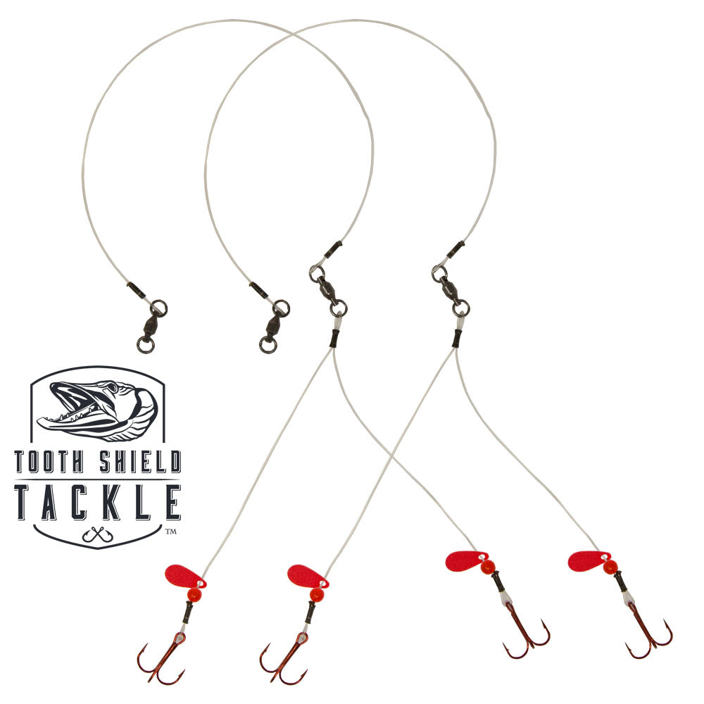 Tooth Shield Tackle Walleye Quick Strike Tip-Up Rigs 80 LB