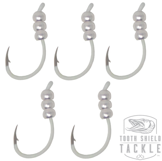 Tungsten Weighted Plummeting Tip-up / Dead stick Fluorescent Hooks / S –  Tooth Shield Tackle