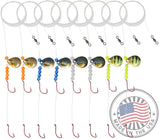 Tooth Shield Tackle Walleye Crawler Harness Spinner Rig #2 Live Series Colorado Blade