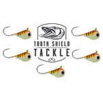 Tooth Shield Tackle UV Glow Tungsten Ice Fishing Jigs Tip Up Rigs Musky Sucker Rigs Leaders Bucktails