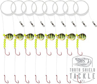 Tooth Shield Tackle Walleye Crawler Harness Spinner Rig #2 Live Series Colorado Blade